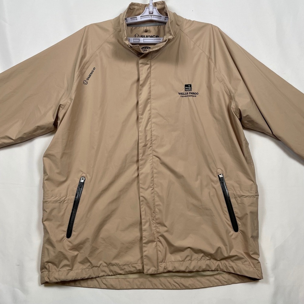 Sunice Wells Fargo Championship Typhoon Jacket Waterproof Breathable Mens Large